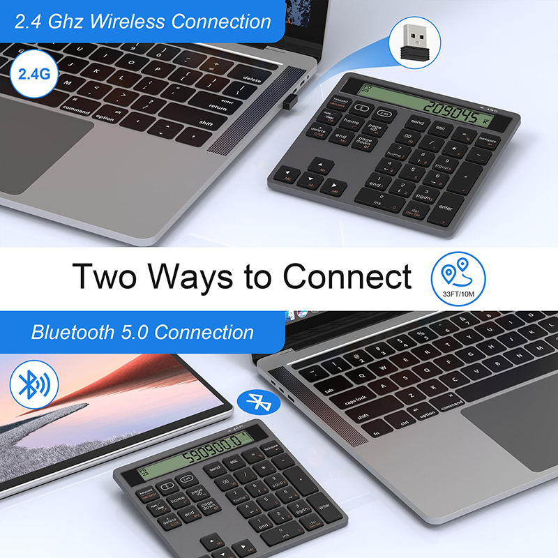 Phone Accessories Europe - Clavier numérique sans fil USB JOMAA