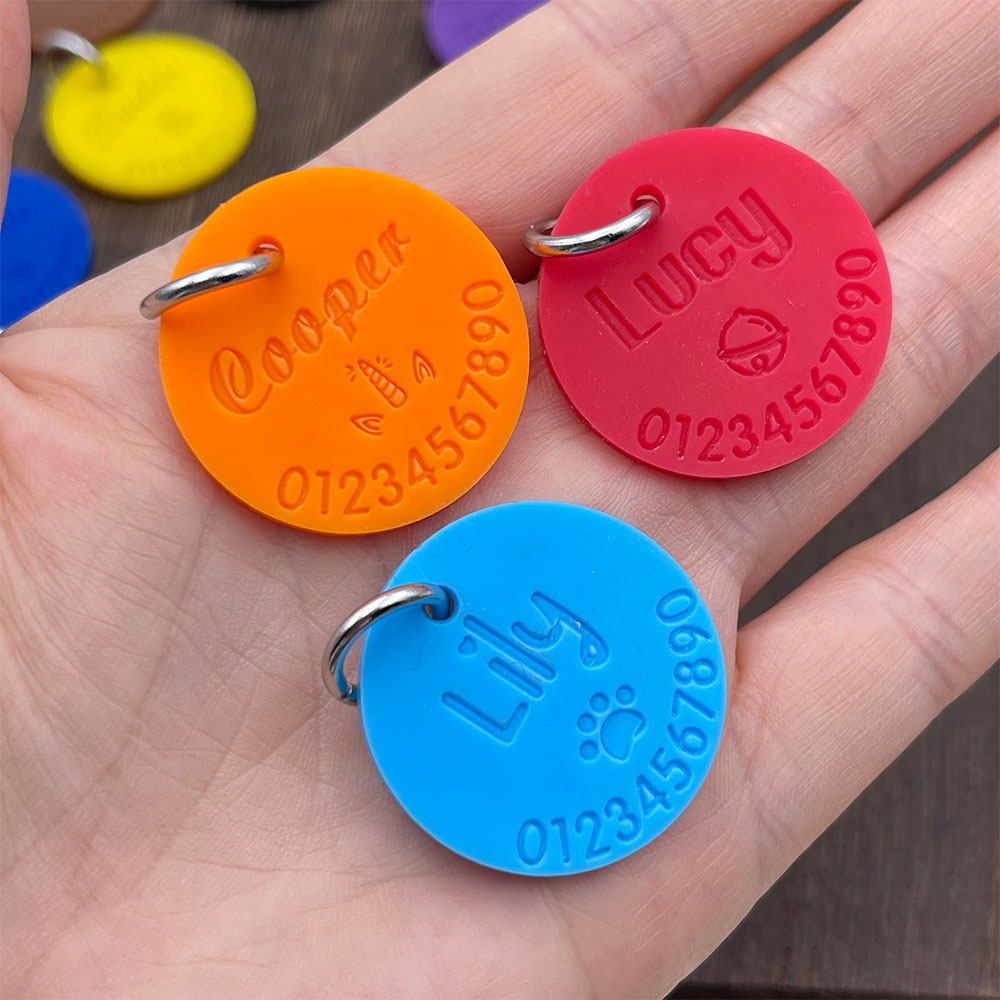 Phone Accessories And Names - Étiquette d'identification Anti-perte en Silicone pour