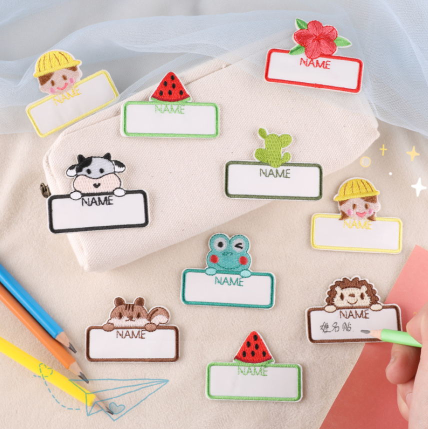 Phone Accessories And Names - Badges nominatifs brodés, 10 pièces, vêtements