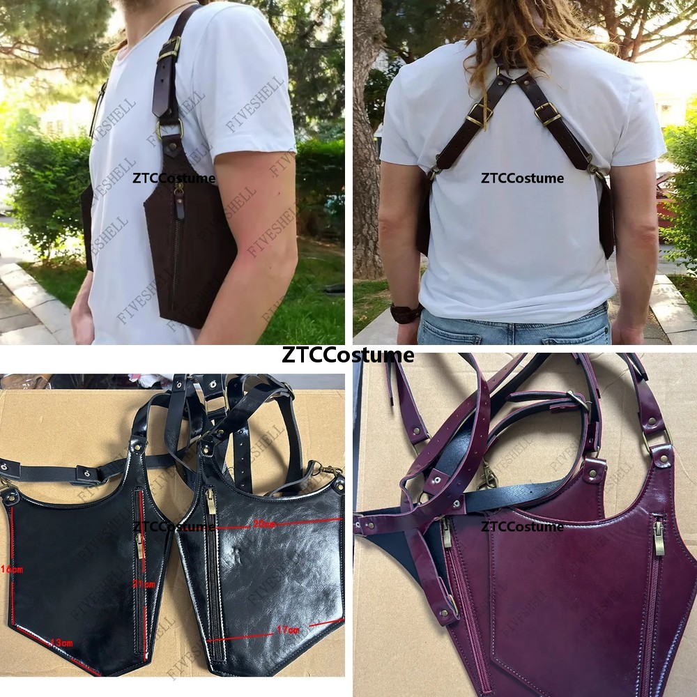 Phone Accessories Europe - Sac à bandoulière en cuir médiéval