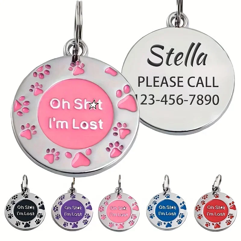 Phone Accessories And Names - Étiquette personnalisée pour animaux de compagnie,
