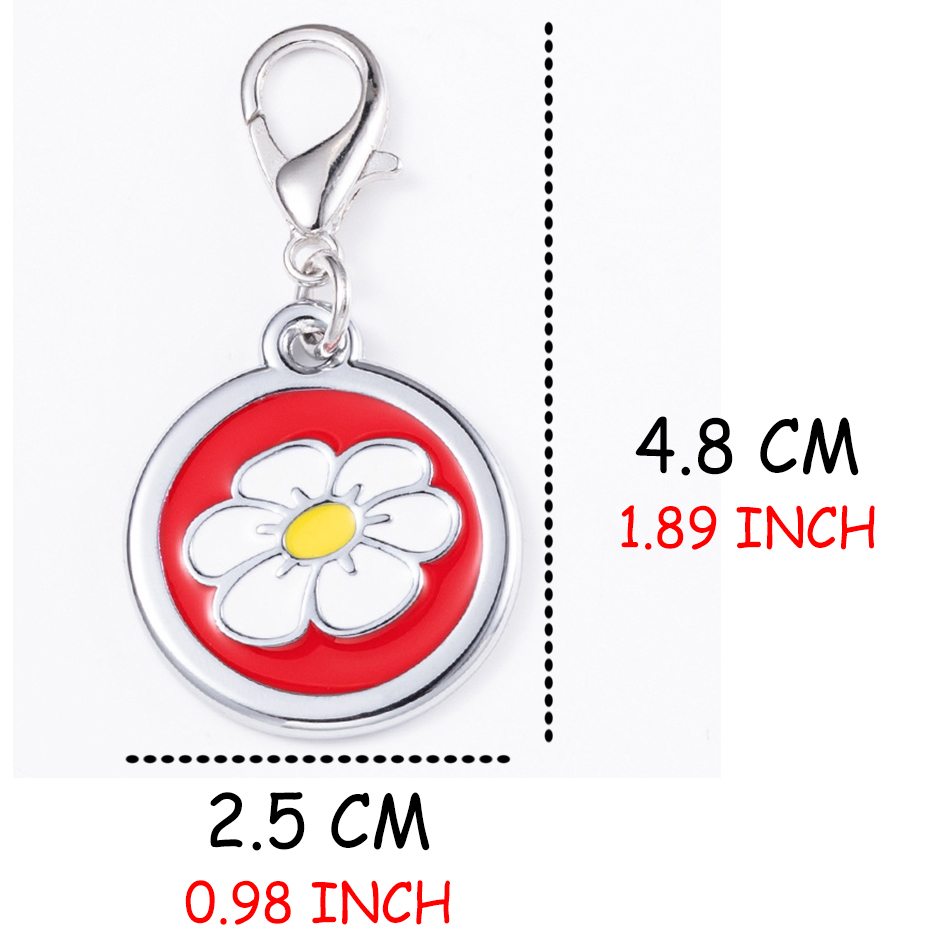 Pendentif fleur en acier inoxy - Phone Accessories And Names avis et prix