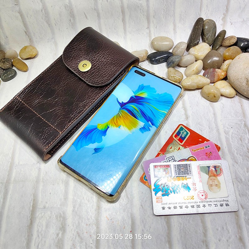 Sac de taille en cuir véritabl - Phone Accessories For Men avis et prix